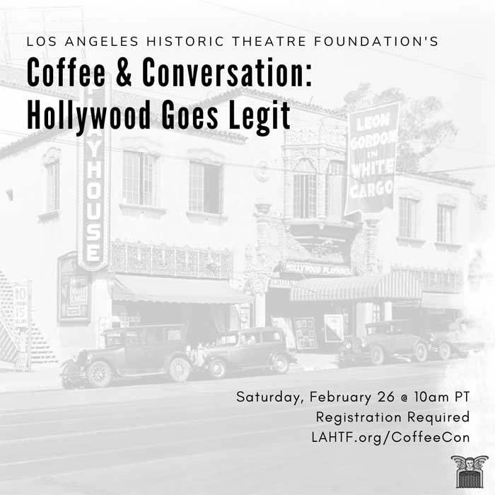 Coffee & Conversation: Hollywood Goes Legit!