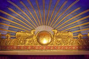 Alex Theatre, Glendale, Los Angeles: Greater Metropolitan Area: Proscenium Centerpiece Sunburst closeup