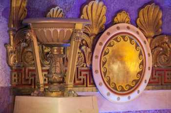Alex Theatre, Glendale, Los Angeles: Greater Metropolitan Area: Urn and Medallion closeup