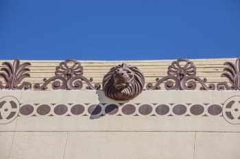 Alex Theatre, Glendale, Los Angeles: Greater Metropolitan Area: Lion on facade