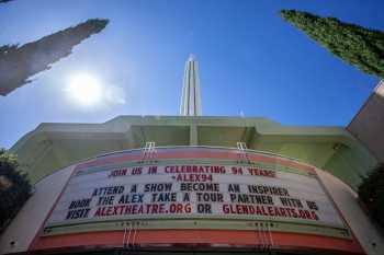 Alex Theatre, Glendale, Los Angeles: Greater Metropolitan Area: Readerboard in Forecourt