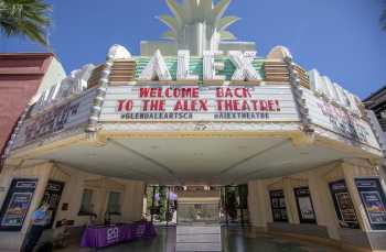 Alex Theatre, Glendale, Los Angeles: Greater Metropolitan Area: Street Entrance from Center