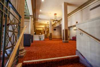 Alex Theatre, Glendale, Los Angeles: Greater Metropolitan Area: Balcony Lobby from stairs