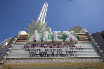 Alex Theatre, Glendale, Los Angeles: Greater Metropolitan Area: Marquee Closeup