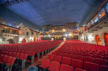 Arlington Theatre, Santa Barbara, California (outside Los Angeles and San Francisco): Orchestra seating from Stage