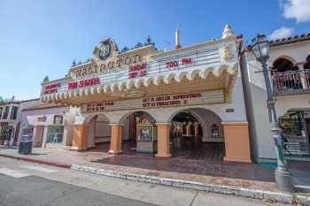 Arlington Theatre, Santa Barbara, California (outside Los Angeles and San Francisco): Facade from right