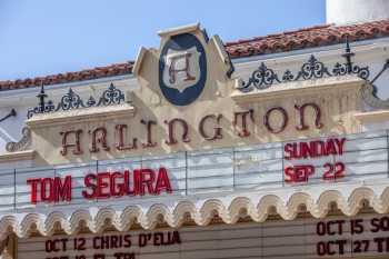 Arlington Theatre, Santa Barbara, California (outside Los Angeles and San Francisco): Marquee Closeup