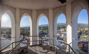 Arlington Theatre, Santa Barbara, California (outside Los Angeles and San Francisco): Tower top interior panorama