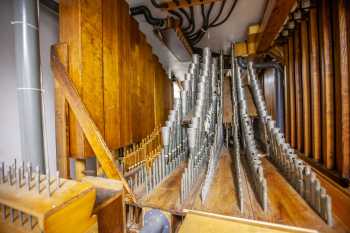 Arlington Theatre, Santa Barbara, California (outside Los Angeles and San Francisco): Pipes in House Left Organ Chambers