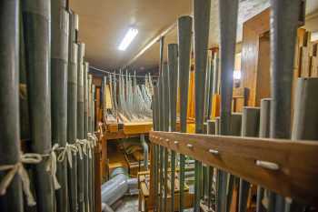 Arlington Theatre, Santa Barbara, California (outside Los Angeles and San Francisco): Pipes in House Right Organ Chamber