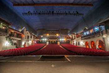 Arlington Theatre, Santa Barbara, California (outside Los Angeles and San Francisco): Auditorium from Stage Center