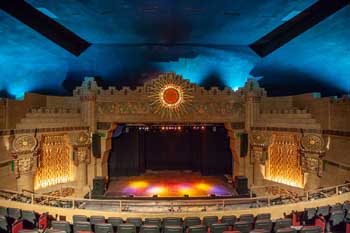 The Aztec Theatre’s “atmospheric” auditorium originally featured twinkling stars and moving cloud lighting effects