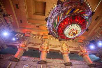 Aztec Theatre, San Antonio, Texas: Chandelier And Columns Featuring Coyolxauhqui