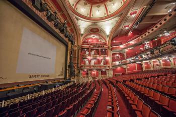 Bristol Hippodrome, United Kingdom: outside London: Stalls from left with Safety Curtain