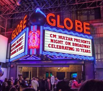 Broadway Historic Theatre District, Los Angeles, Los Angeles: Downtown: Marquee at the Globe Theatre