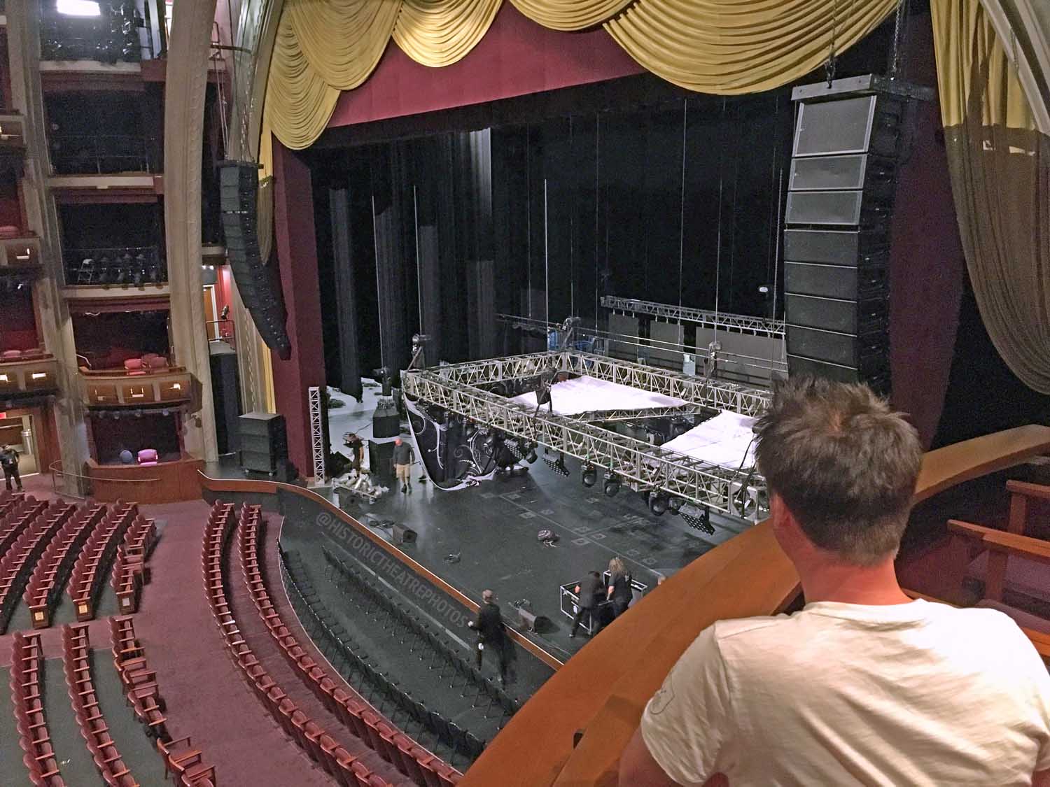 Dolby Theatre, Hollywood, Los Angeles: Hollywood: Stage from Auditorium Box House Right