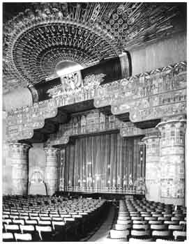 Auditorium and stage in 1922