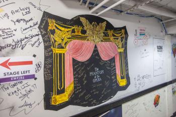 Charline McCombs Empire Theatre, San Antonio, Texas: Phantom of the Opera dressing room wall