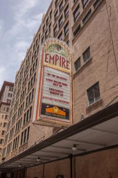 Charline McCombs Empire Theatre, San Antonio, Texas: Marquee Closeup