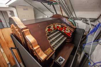 Fox Tucson Theatre, American Southwest: Organ Console in storage location understage