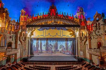 Majestic Theatre, San Antonio, Texas: Fire Curtain From Mezzanine
