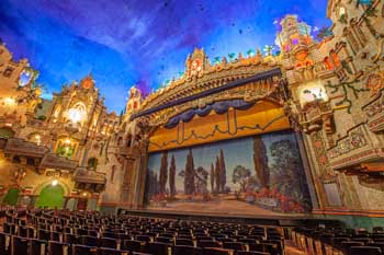 Majestic Theatre, San Antonio, Texas: Fire Curtain From Mid Orchestra 1