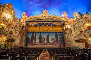 Majestic Theatre, San Antonio, Texas: Fire Curtain From Orchestra Center