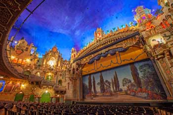 Majestic Theatre, San Antonio, Texas: Fire Curtain From Orchestra Right