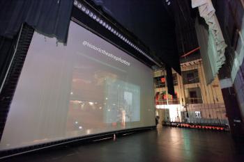 Million Dollar Theatre, Los Angeles, Los Angeles: Downtown: Backstage, behind projection screen