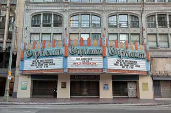 Orpheum Theatre, Los Angeles, Los Angeles: Downtown: Marquee By Day