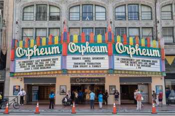 Orpheum Theatre, Los Angeles, Los Angeles: Downtown: Marquee in June 2022