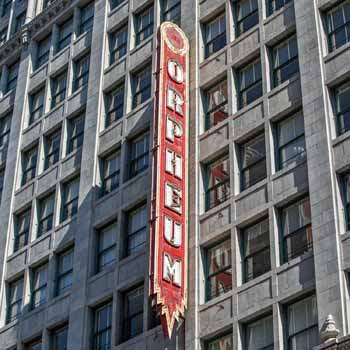 Orpheum Theatre, Los Angeles, Los Angeles: Downtown: Vertical Sign