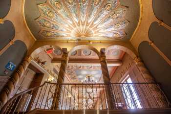 Orpheum Theatre, Phoenix, American Southwest: Peacock Staircase Ceiling