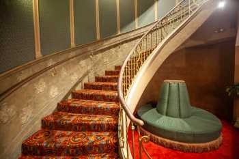 Orpheum Theatre, Phoenix, American Southwest: Peacock Staircase rising from the Basement Lounge