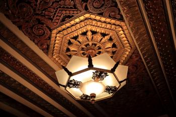 Pantages Theatre, Hollywood, Los Angeles: Hollywood: Light Fixture Closeup