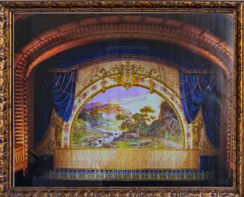 Paramount Theatre, Austin, Texas: Photo of 1915 Fire Curtain
