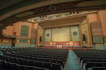 Pasadena Civic Auditorium, Los Angeles: Greater Metropolitan Area: Fire Curtain from under Balcony soffit