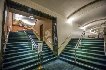 Pasadena Civic Auditorium, Los Angeles: Greater Metropolitan Area: Balcony Lobby stair House left