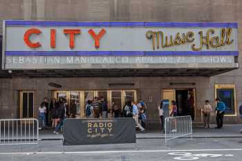 Radio City Music Hall, New York, New York: North Side at street level