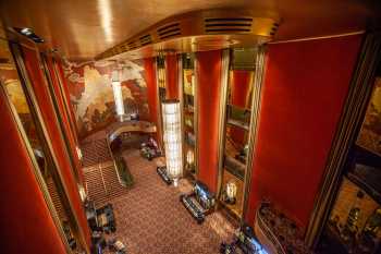 Radio City Music Hall, New York, New York: Grand Foyer from Third Mezzanine