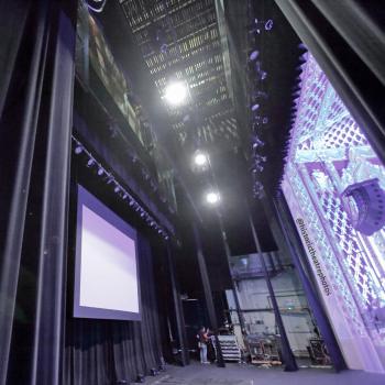Saban Theatre, Beverly Hills, Los Angeles: Greater Metropolitan Area: Looking onstage from Stage Right wing