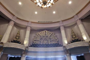 Saban Theatre, Beverly Hills, Los Angeles: Greater Metropolitan Area: Lobby decoration above entrance doors