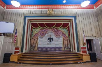 Austin Scottish Rite, Texas: Fire Curtain and Forestage