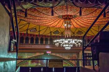 Shrine Auditorium, University Park, Los Angeles: Greater Metropolitan Area: Chandelier from Balcony Vomitory