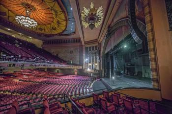 Shrine Auditorium, University Park, Los Angeles: Greater Metropolitan Area: Auditorium and Stage from House Right Box