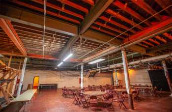 Shrine Auditorium, University Park, Los Angeles: Greater Metropolitan Area: Trap Room looking Downstage