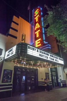 Stateside at the Paramount, Austin, Texas: Marquee at night