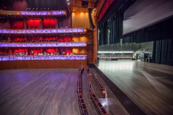 Tobin Center for the Performing Arts, San Antonio, Texas: Stage and Hall with first rows of seats