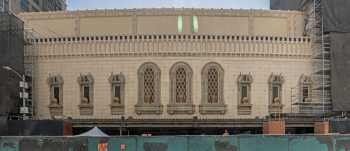 Tower Theatre, Los Angeles, Los Angeles: Downtown: 8th St façade after terracotta wall tile restoration in 2019/20