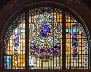 Tower Theatre, Los Angeles, Los Angeles: Downtown: Stained Glass Window Closeup